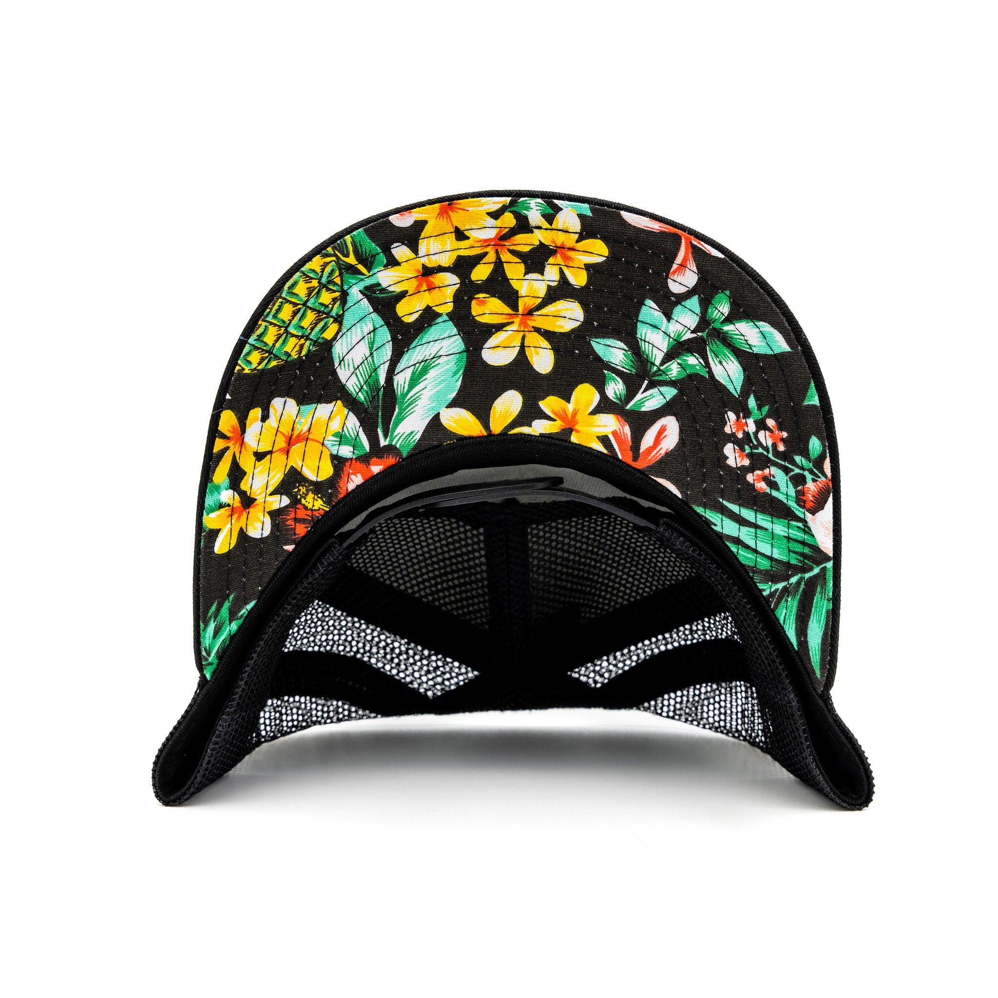 Florida Mahi Trucker, Black with Floral
