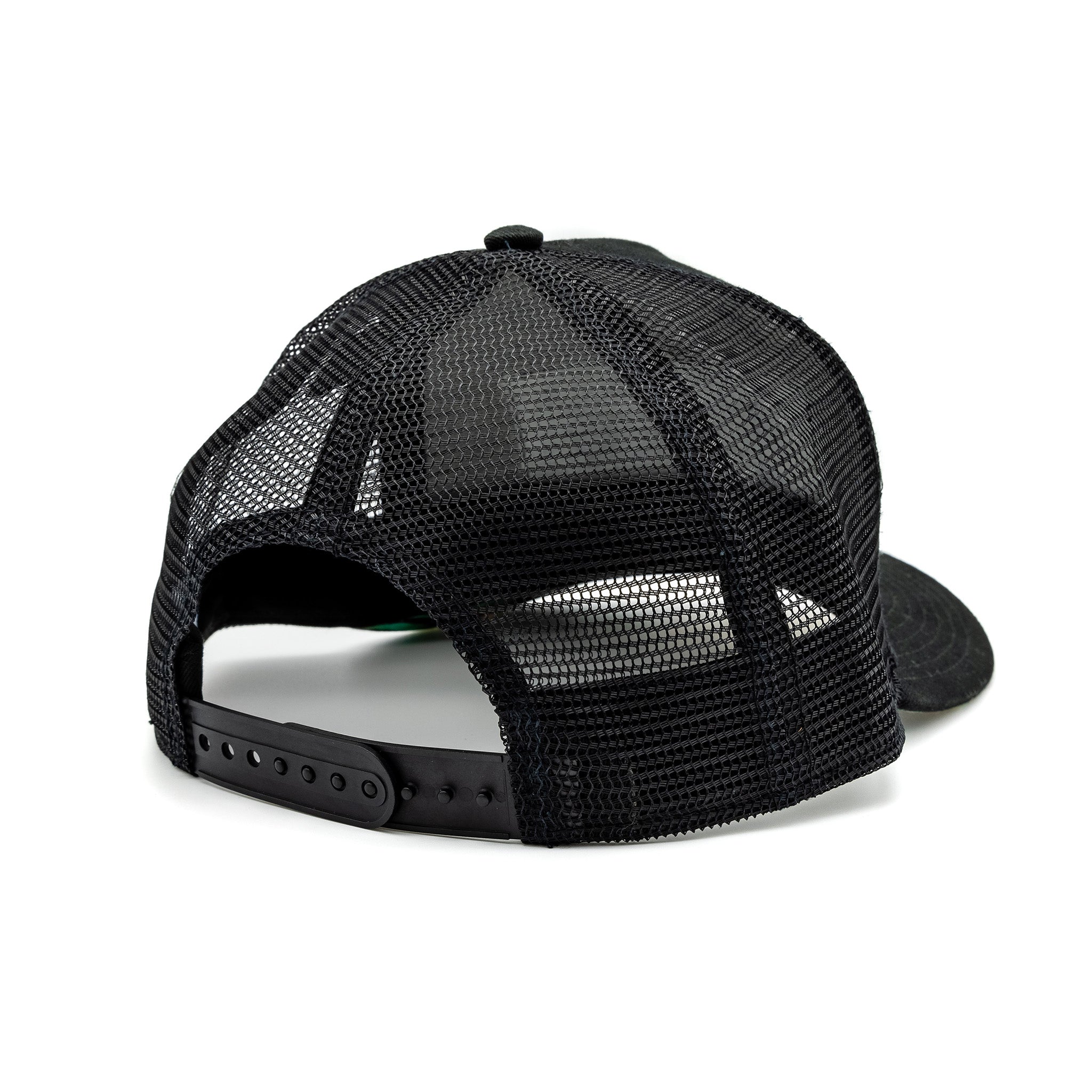 Florida Mahi Trucker, Black with Floral