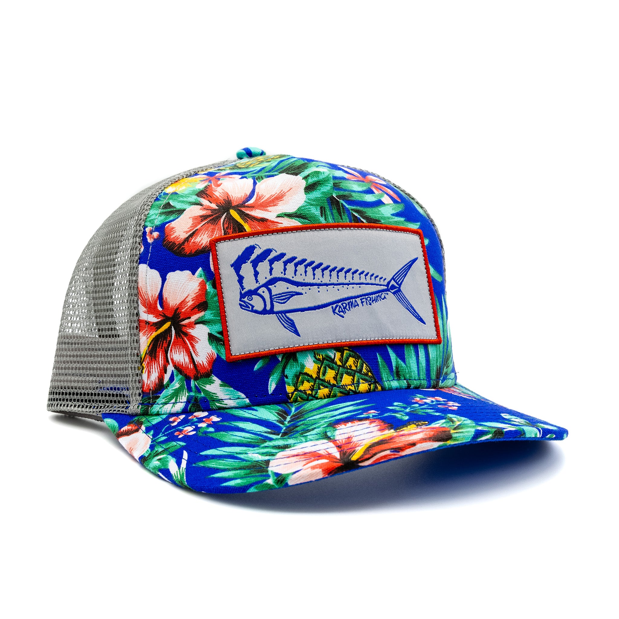 Florida Mahi Ultimate Trucker, Floral/Grey