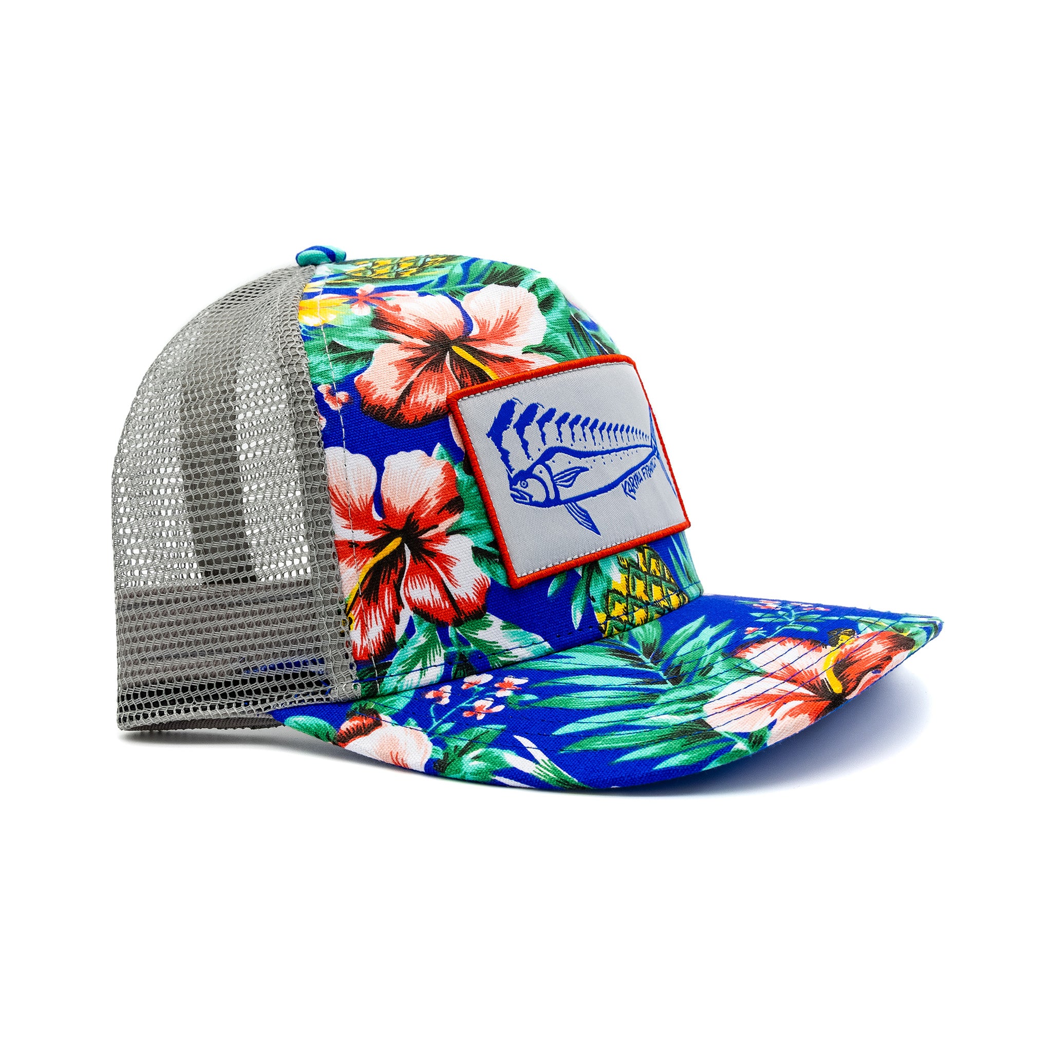 Florida Mahi Ultimate Trucker, Floral/Grey