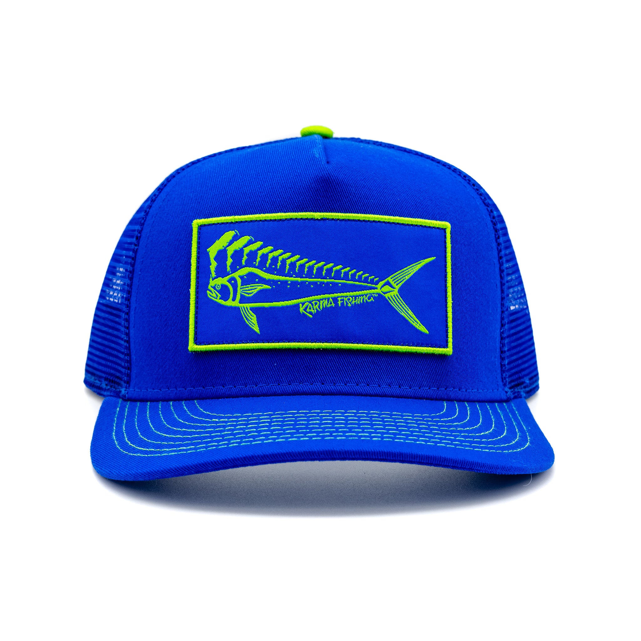 Florida Mahi Ultimate Trucker, Lime/Royal