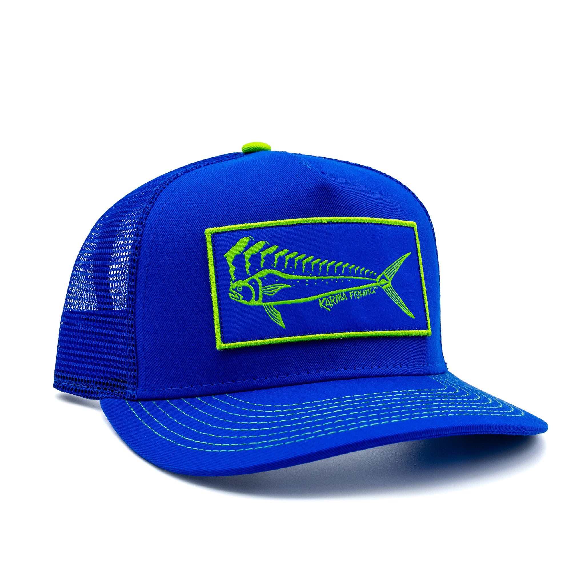 Florida Mahi Ultimate Trucker, Lime/Royal