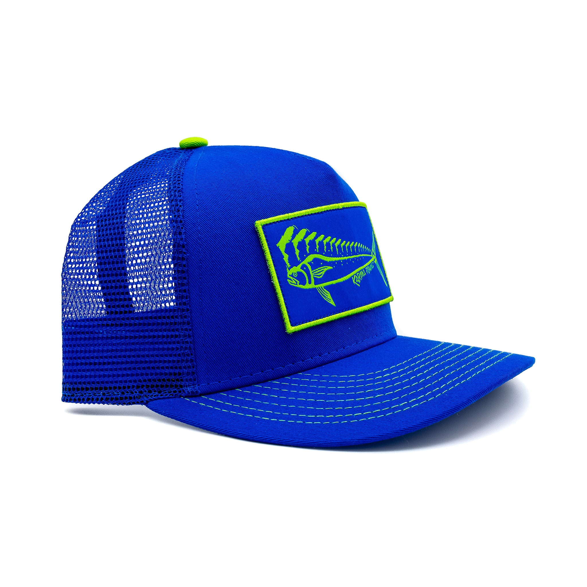 Florida Mahi Ultimate Trucker, Lime/Royal