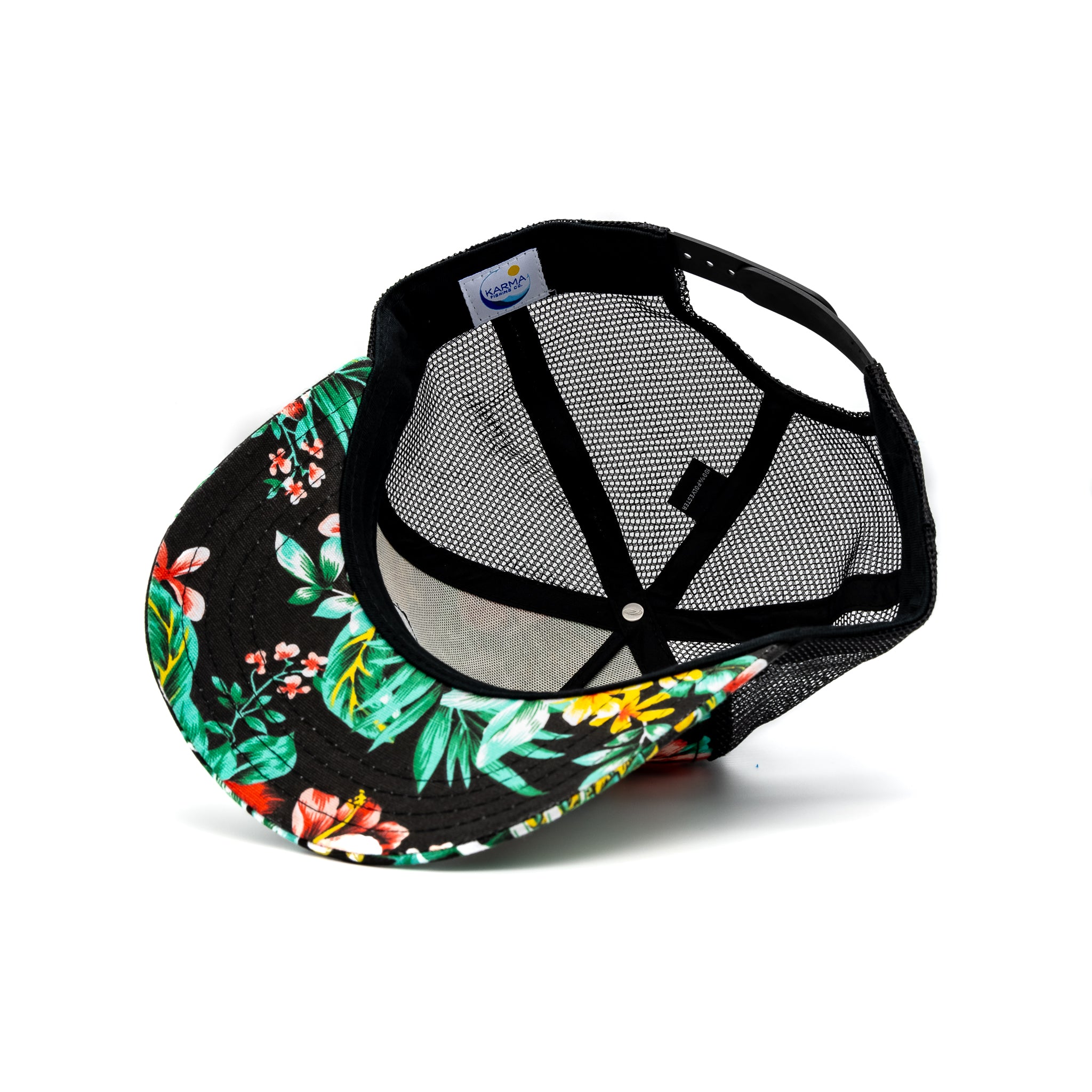 Florida Mahi Trucker, Floral/Black