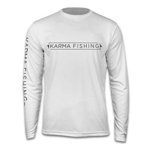 Classic Long Sleeve Performance Shirt, White – Karma Fishing