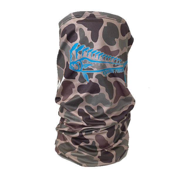 Karma Fishing Florida Mahi Ultimate Trucker Hat - Camo/Black, High Crown Snapback - View #9