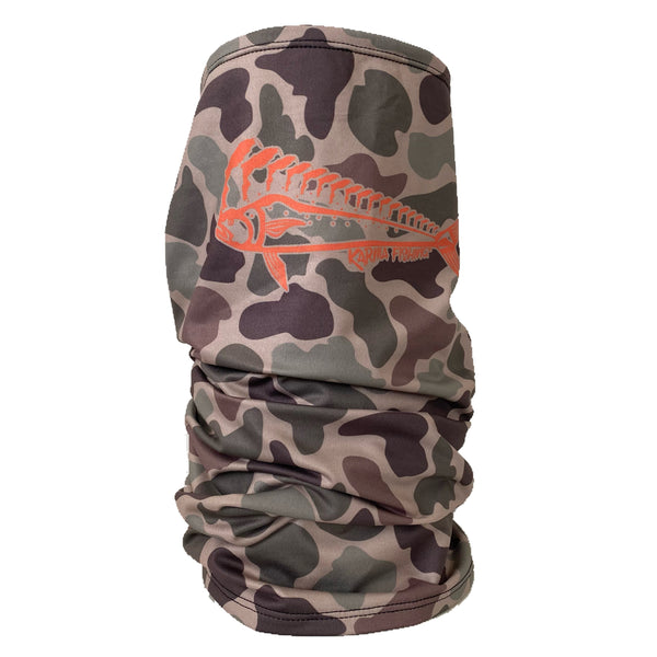 Karma Fishing Florida Mahi Ultimate Trucker Hat - Camo/Black, High Crown Snapback - View #8