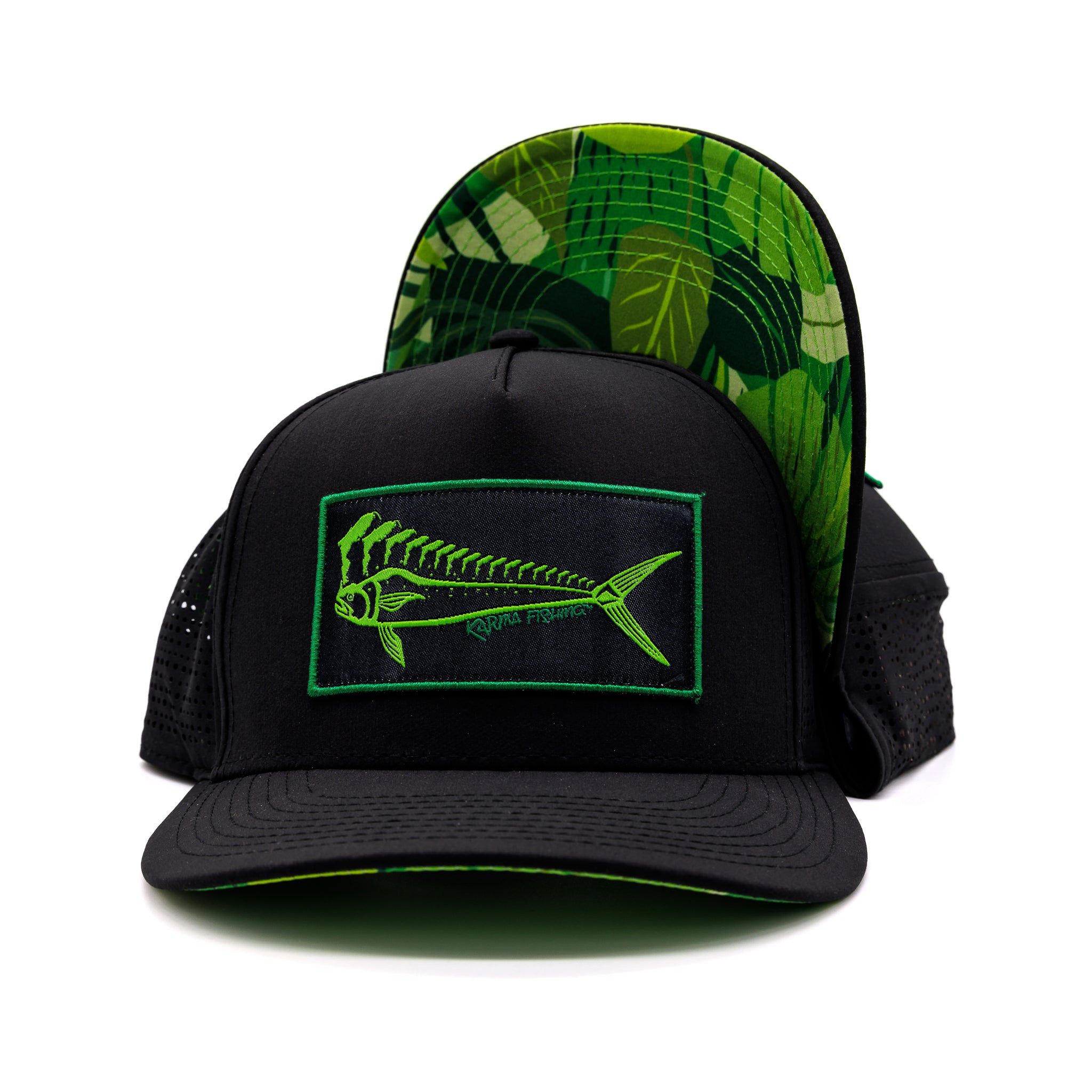 Waterman Trucker Hat Black/Lime – Karma Fishing Company