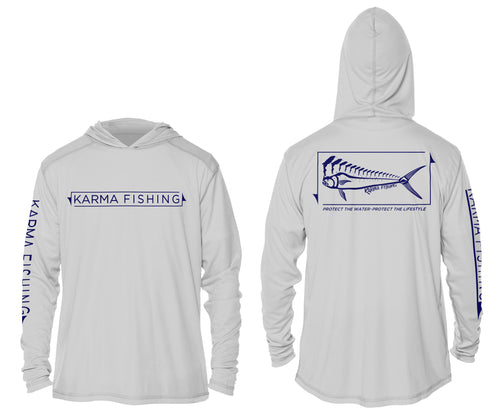 Performance Hoodie Fishing Shirt - Pearl Grey