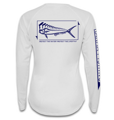 Womans Performance Fishing Shirt - White