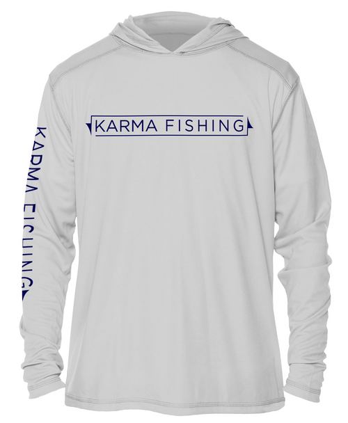 Performance Hoodie Fishing Shirt - Pearl Grey