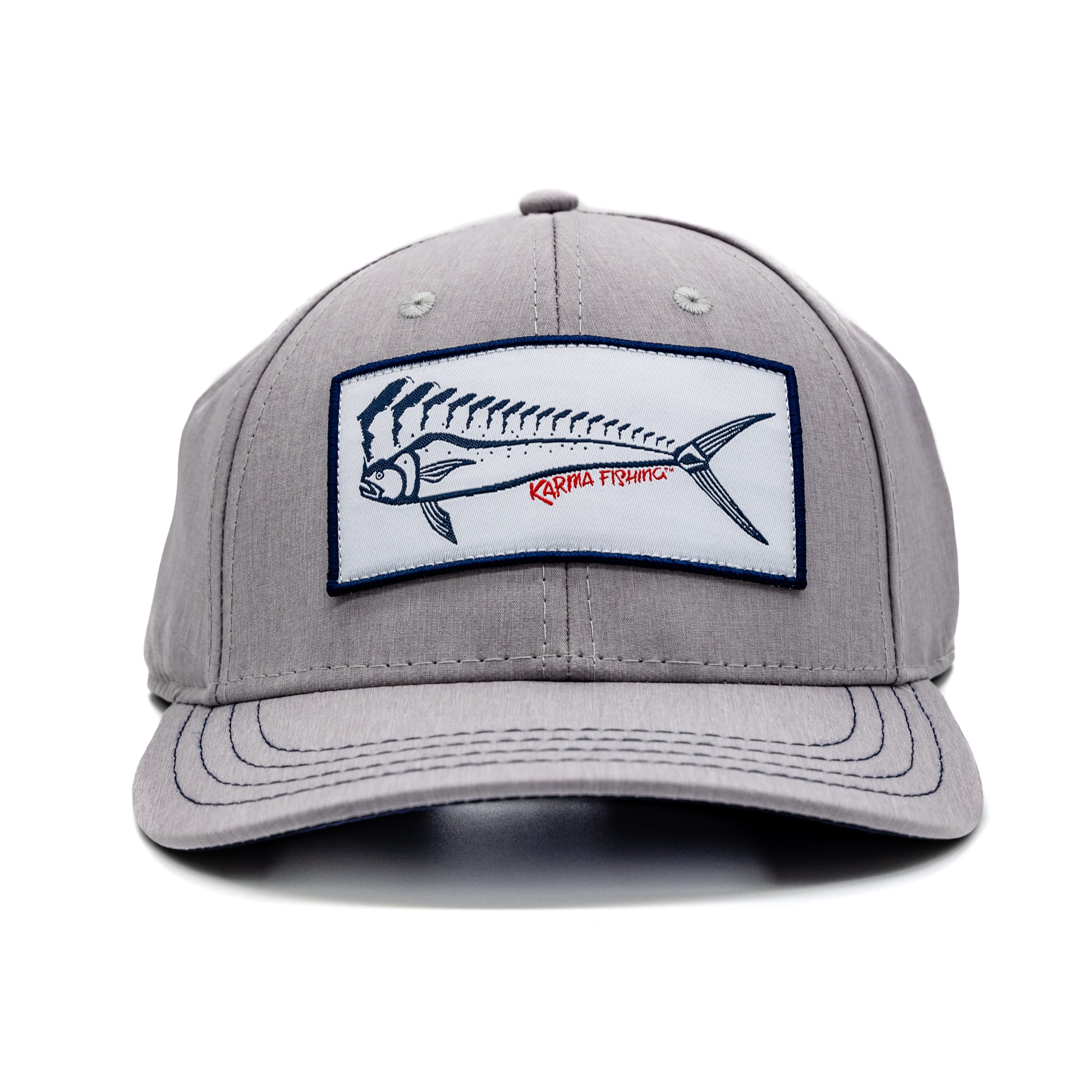 Florida Mahi Flex-fit Grey/Navy – Karma Fishing Company