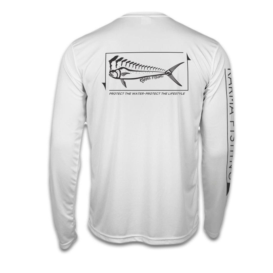 Classic Long Sleeve Performance Shirt, White – Karma Fishing Company